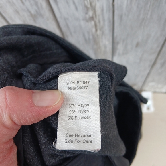 Cabi 547 Lean Trouser Cigarette Pants Ponte Charcoal Gray Slim Leg Size 12 - Picture 6 of 6